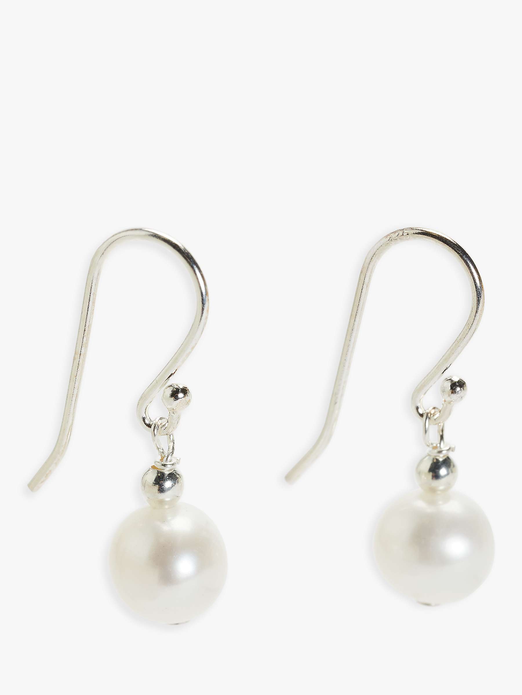 Buy Lido Freshwater Pearl Hook Earrings, White Online at johnlewis.com