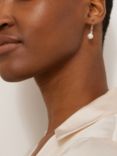 Lido Freshwater Pearl Hook Earrings, White