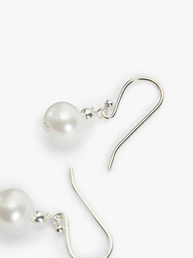 Lido Freshwater Pearl Hook Earrings, White