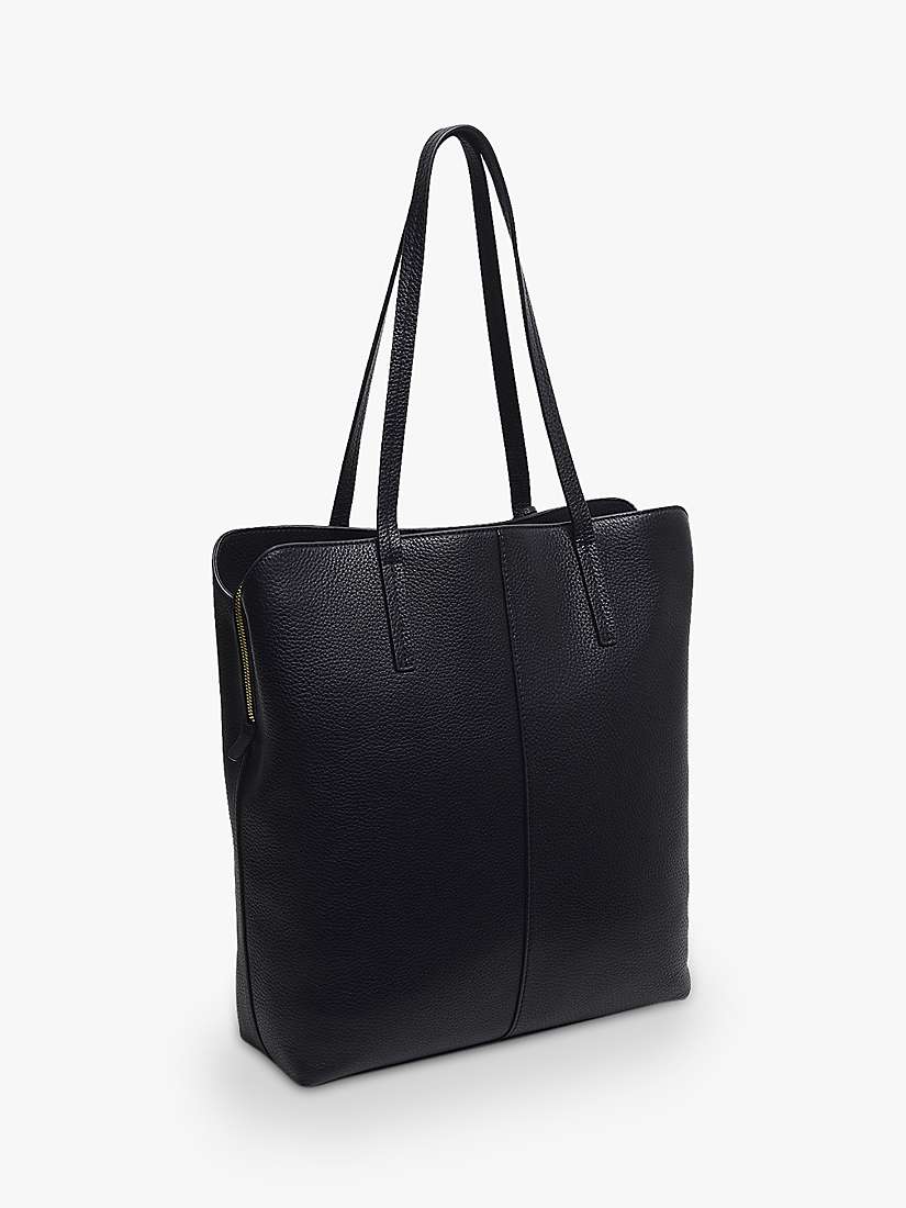 Buy Radley Dukes Place Large Leather Zip Top Tote Bag, Black Online at johnlewis.com