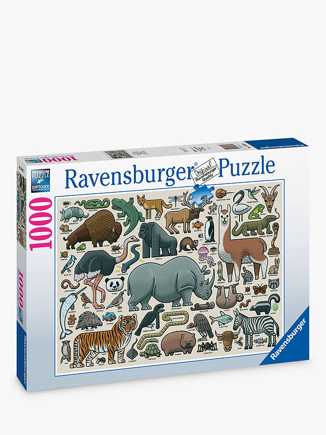 Wild Animals 1000 Piece Jigsaw Puzzle by Ravensburger for sale online 