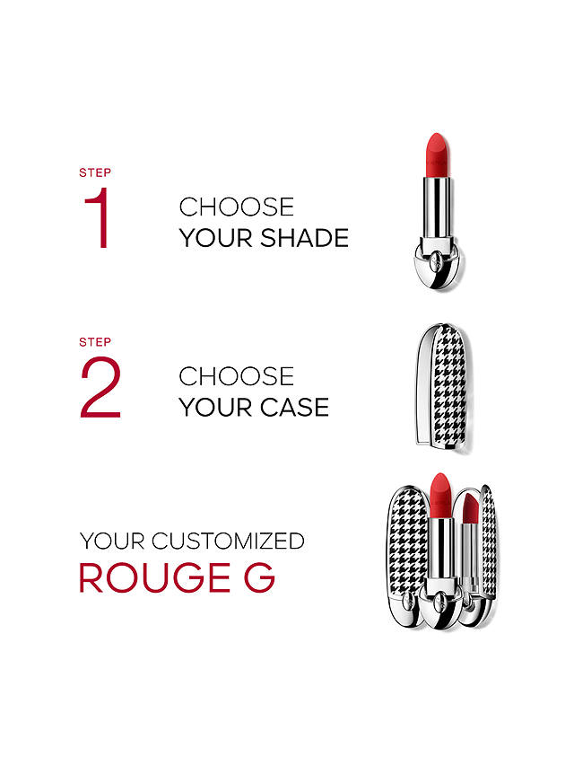 Guerlain Rouge G The Luxurious Velvet Double Mirror Lipstick Case, Chevron 2