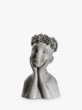 John Lewis Evie Figurative Sculpture & Planter, H42.5cm, Grey