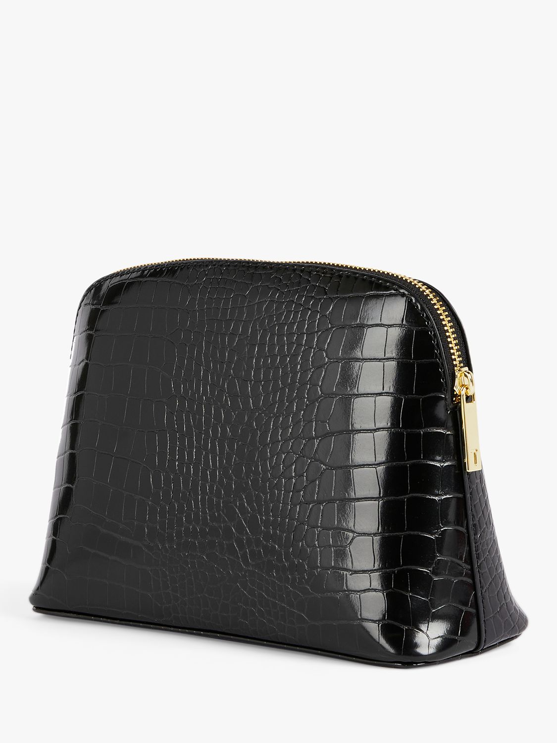 Ted Baker Crocala Croc Effect Makeup Bag, Black, One Size 2