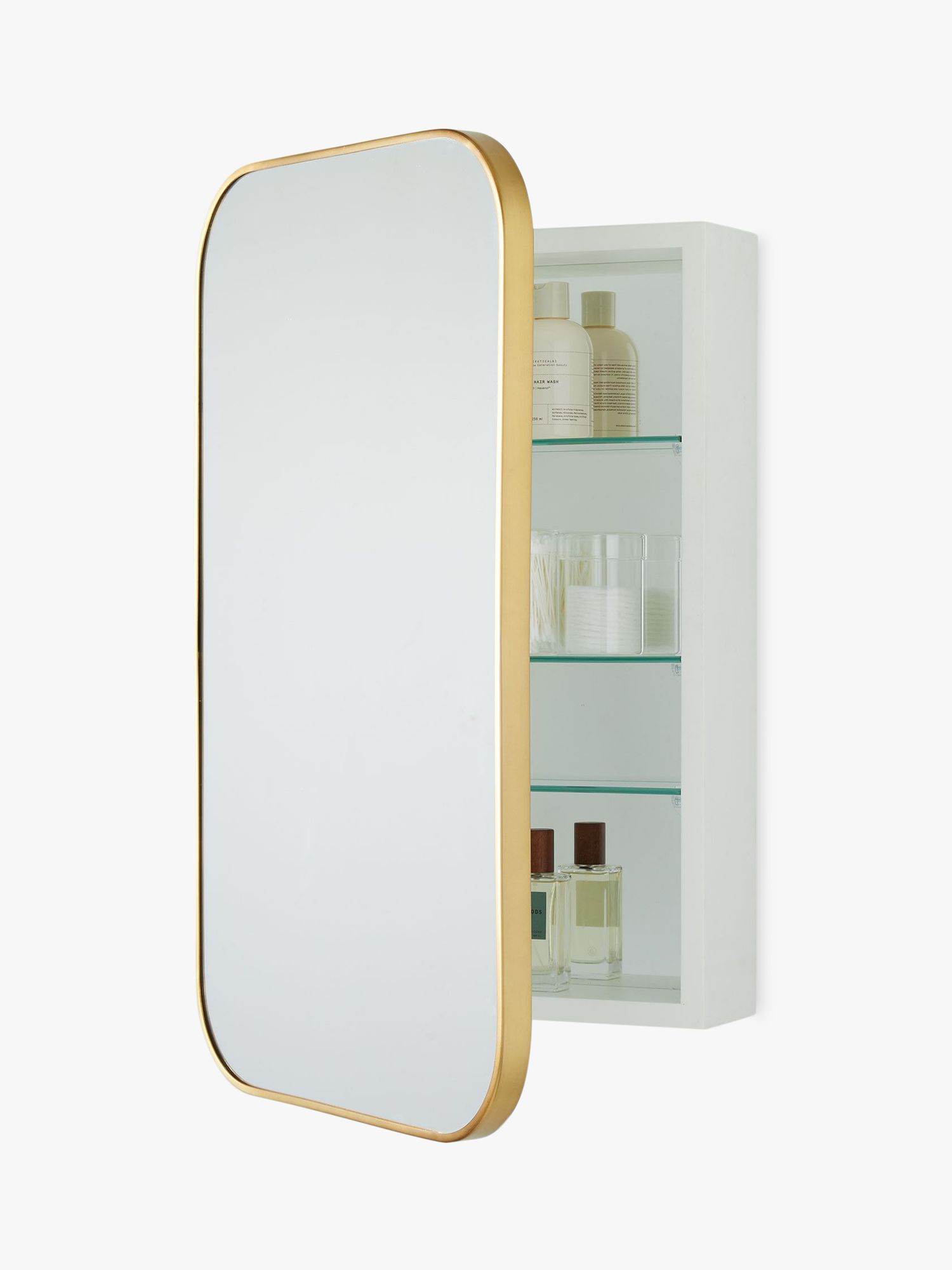 brass bathroom cabinet