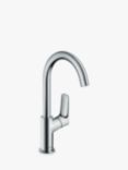 Hansgrohe Logis 210 Single Lever Swivel Spout Basin Mixer Tap without Waste, Chrome