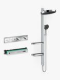 Hansgrohe Rainfinity 360 Overhead and Hand Shower with Thermostatic Shower Mixer, Chrome
