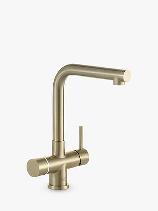 Franke Minerva Electronic Single Lever 4-in-1 Instant Boiling Hot & Filtered Water Kitchen Mixer Tap, Champagne Gold