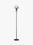 Impex Zoe Floor Lamp, Chrome/Black