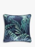 Sanderson Palmhouse Cushion, Ink / Teal