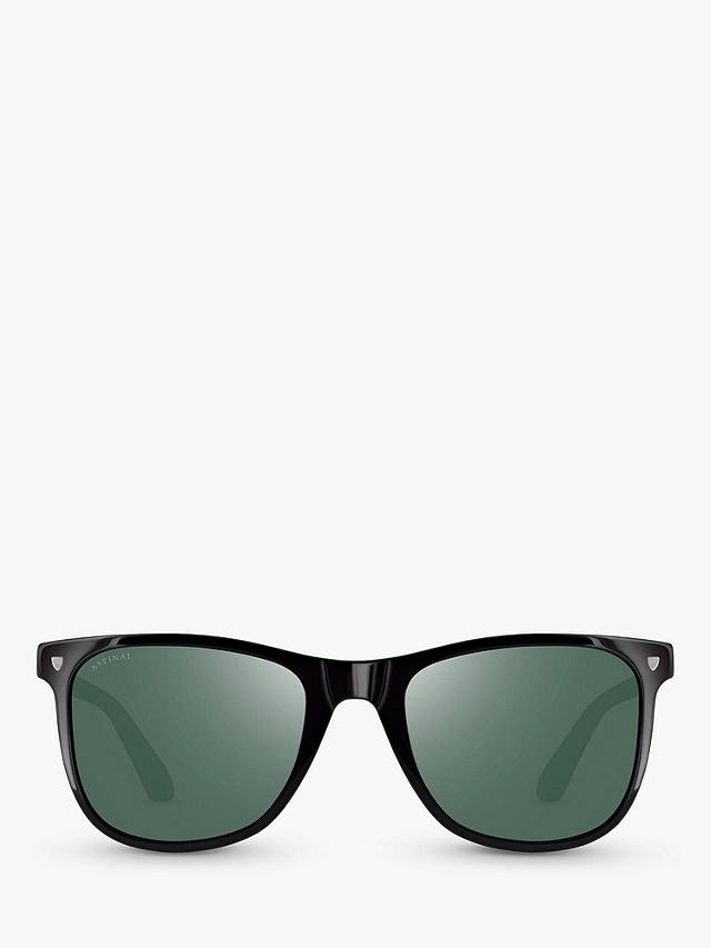 Aspinal of London Men's Milano D-Frame Sunglasses, Black