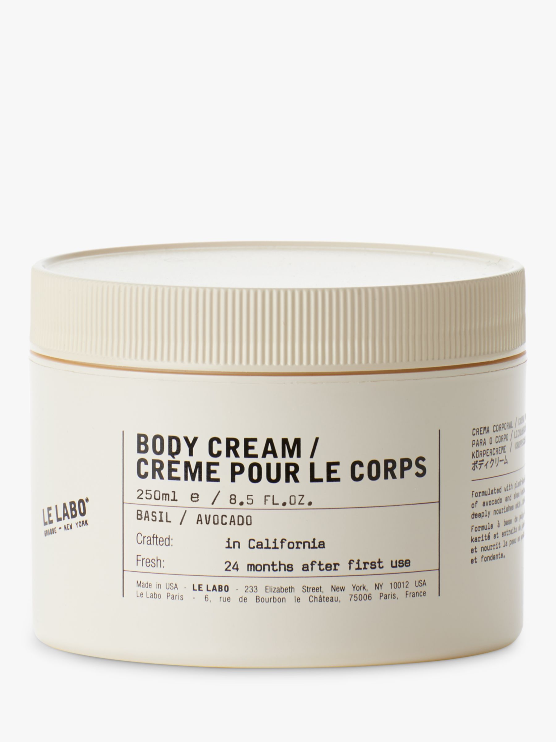 Le Labo Basil Body Cream, 250ml 1