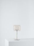Impex Avignon Glass Cube Table Lamp, Chrome