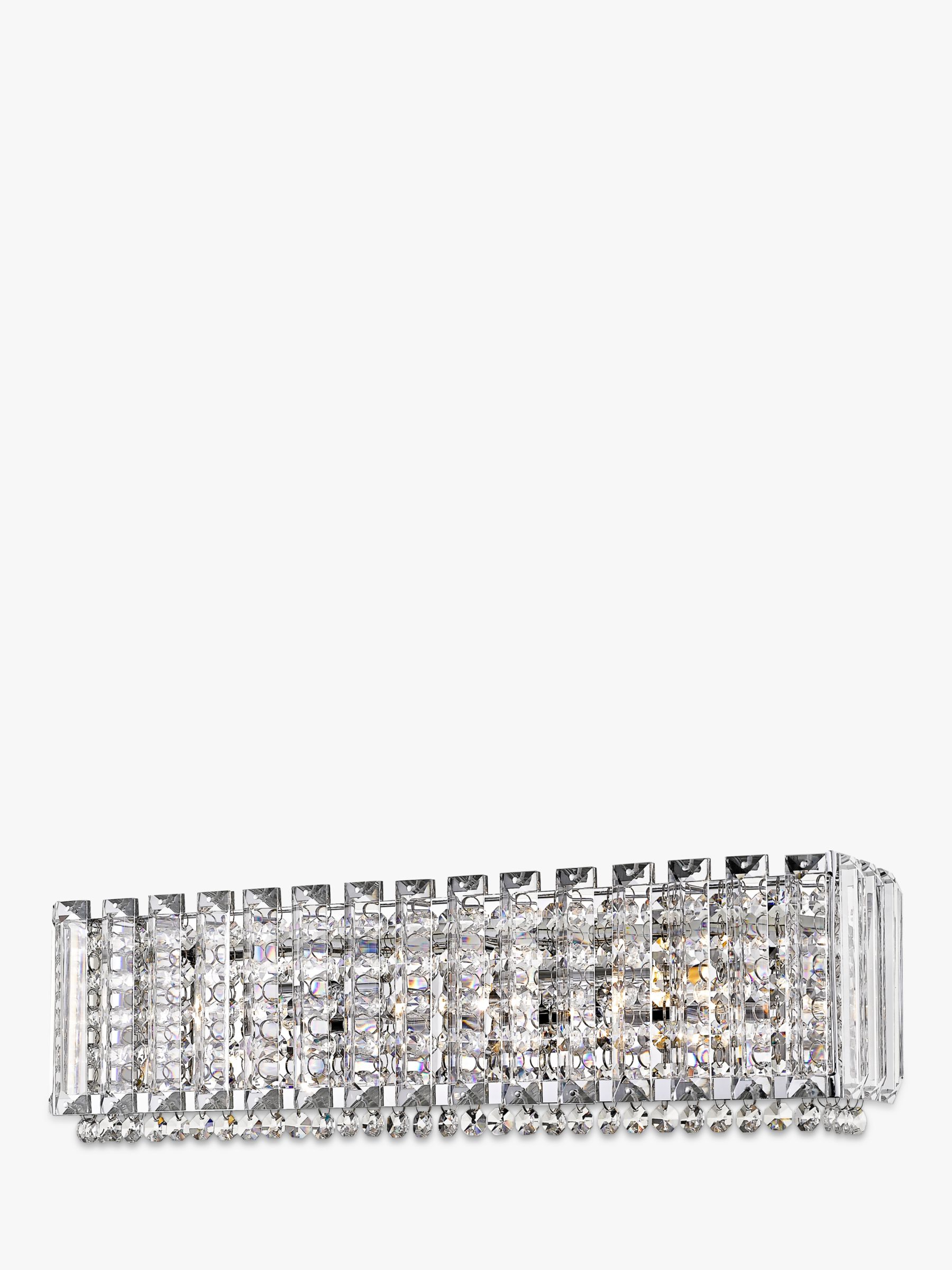 Photo of Impex diore crystal wall light large chrome