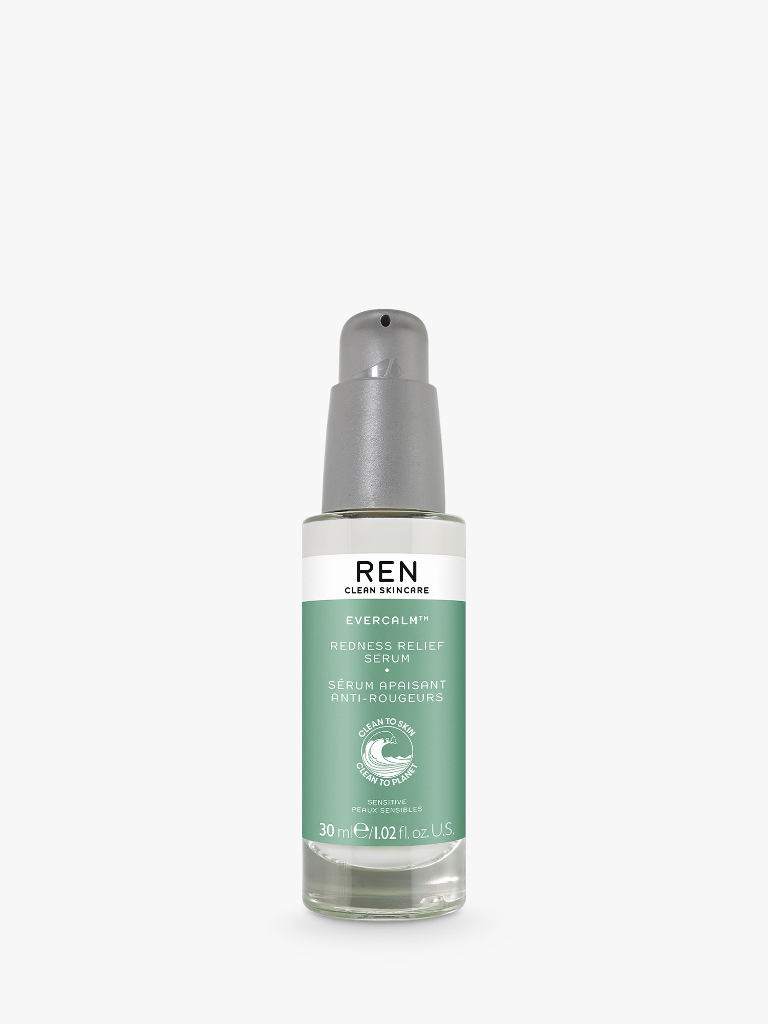 REN Clean Skincare Evercalm Redness Relief Serum, 30ml 1