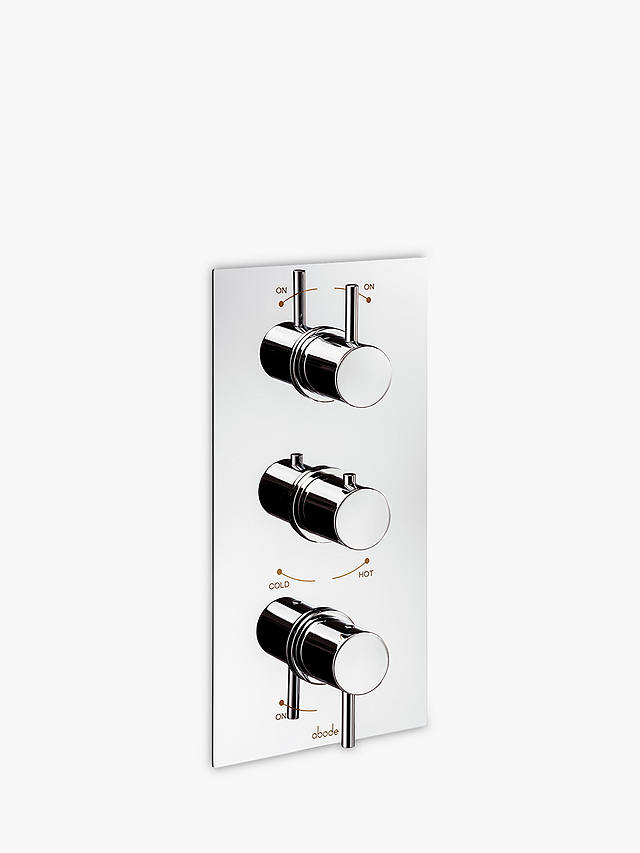 Abode Harmonie Concealed Wall-Mounted Thermostatic Shower Control Valve, 3 Exit, Chrome