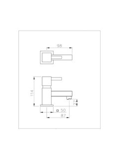 Abode Zeal Mini Basin Single Lever Mixer Bathroom Tap, Chrome