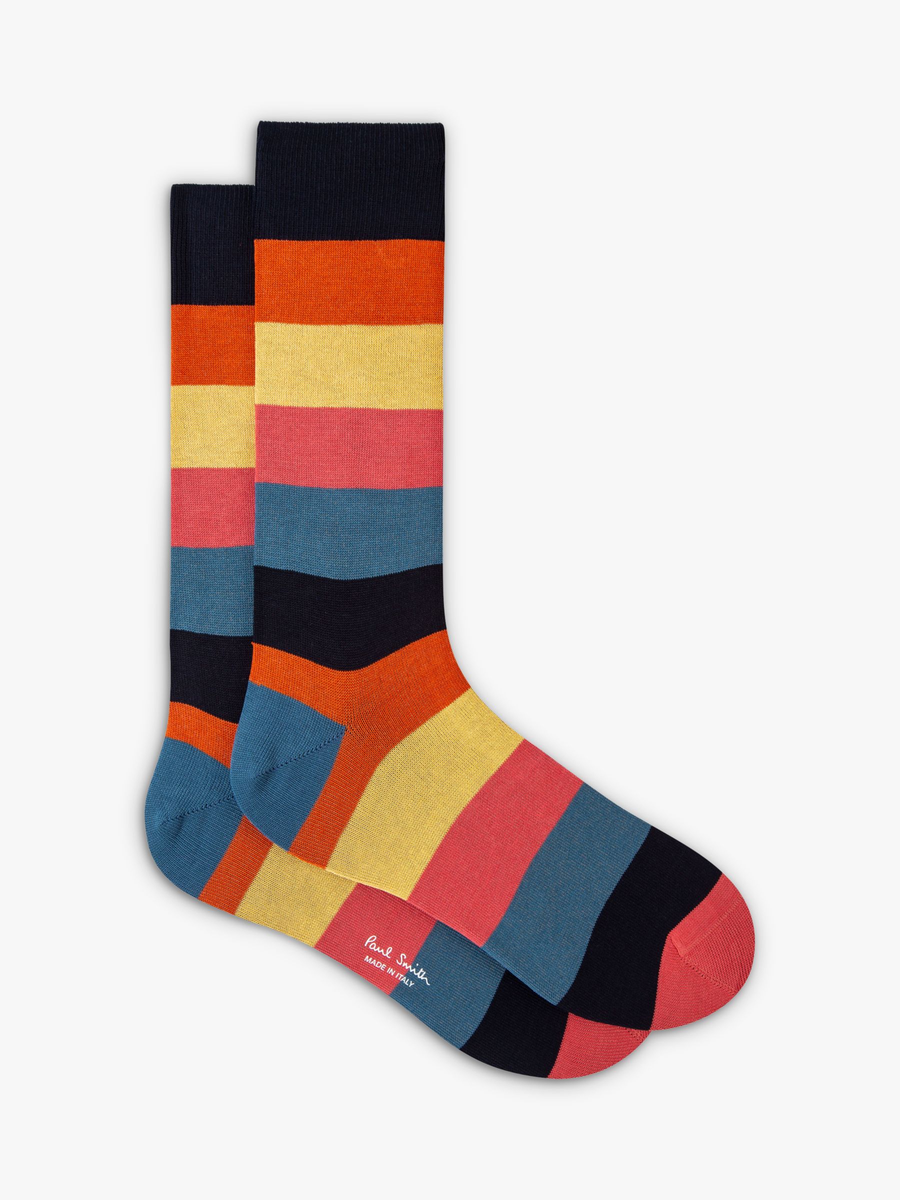 Paul Smith Painted Artist Stripe Socks, One Size, Multi