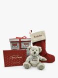 Babyblooms Personalised Berkeley Bear Soft Toy, Keepsake Journal & Stocking Gift Box