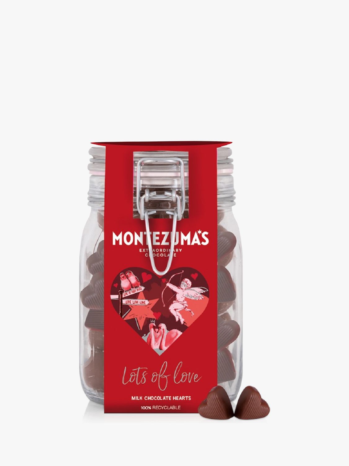 Montezuma's Lots of Love Milk Chocolate Hearts, 500g