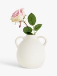 John Lewis ANYDAY Ceramic Vase with Handles, H17cm, Natural
