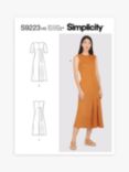 Simplicity Misses' Asymmetrical Pleated Dress Sewing Pattern, S9223
