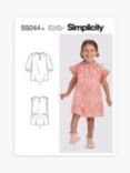 Simplicity Child's Toddler Dress Sewing Pattern, S9244, A