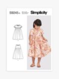 Simplicity Child's Dress Sewing Pattern, S9245, A