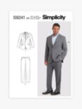 Simplicity Men's & Boys' Fitted Jacket and Trousers Sewing Pattern, S9241