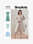 Simplicity Misses' Dress, Jacket and Top Sewing Pattern, S9263