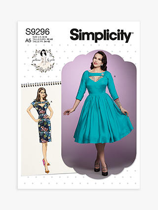 Simplicity Misses' Fitted and Flared Dress Sewing Pattern, S9296, E5