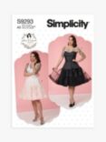 Simplicity Misses' Full Slip and Petticoat Sewing Pattern, S9293