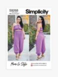 Simplicity Misses' Bra Top and Wide Leg Trousers Sewing Pattern, S9268