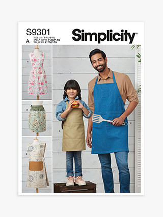 Simplicity Accessories Kitchen Apron Sewing Pattern, S9301, A