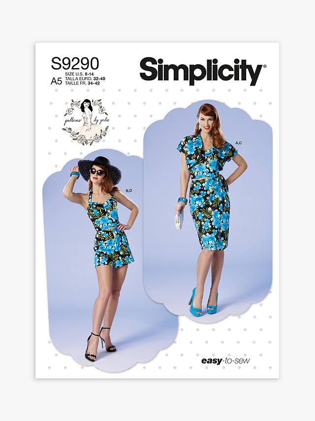 Simplicity Misses' Tops, Skirt and Shorts Sewing Pattern, S9290, A5