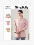 Simplicity Misses' Tops Sewing Pattern, S9274
