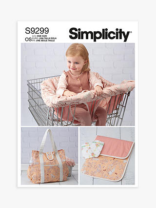 Simplicity Craft Baby Travel Set Sewing Pattern, S9299, OS
