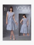 Vogue Misses' Fitted Waist Tie Dress Sewing Pattern V1795