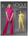 Vogue Misses' Structured Jumpsuit Sewing Pattern V1791, F5