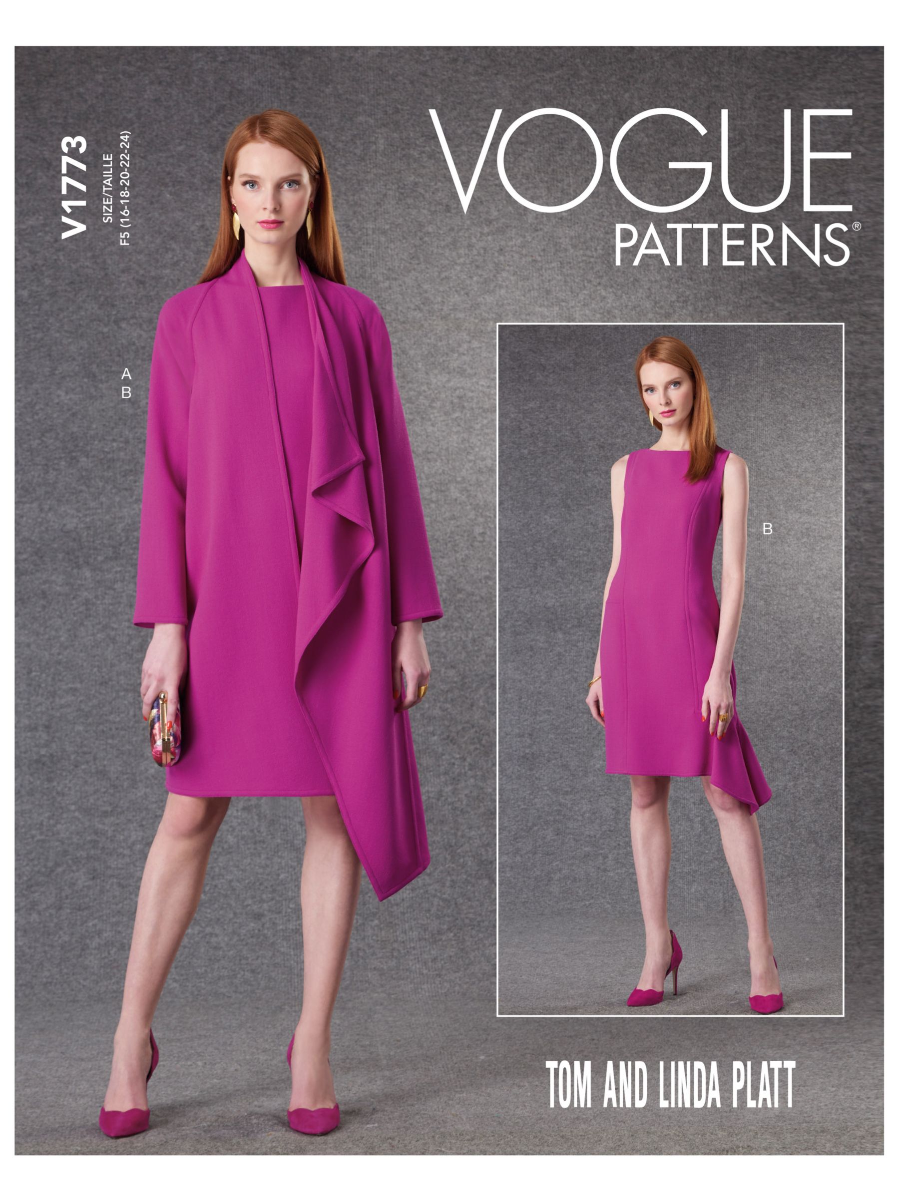 Vogue Patterns 1490 Misses' Asymmetrical-Hem Dress