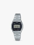 Casio Unisex Vintage 7 Link Bracelet Strap Watch, Silver LA690WEA-1EF-SS-MI