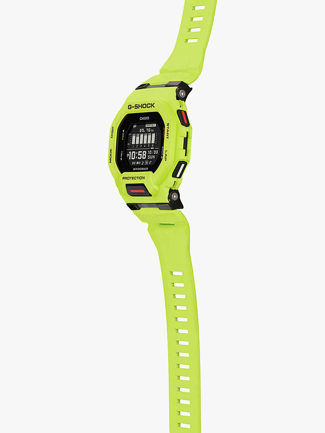 Casio Men's G-Shock Steptracker Resin Strap Watch, Yellow GBD-200-9ER