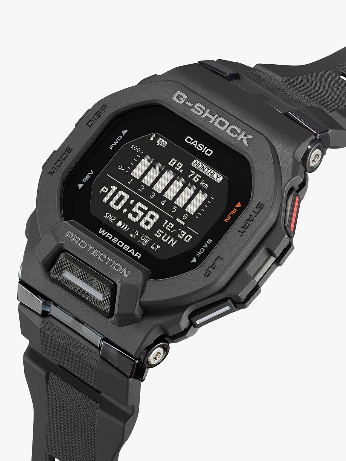 Casio Men's G-Shock Steptracker Resin Strap Watch, Black GBD-200-1ER