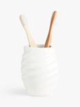 John Lewis ANYDAY Seashell Bathroom Tumbler, White