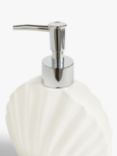 John Lewis ANYDAY Seashell Soap Pump, White