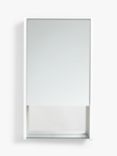 John Lewis Shelf Single Mirrored and Illuminated Bathroom Cabinet