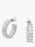 Swarovski Millenia Crystal Half Hoop Earrings, Silver