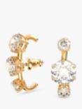 Swarovski Crystal Cosmos Stud Earrings, Gold