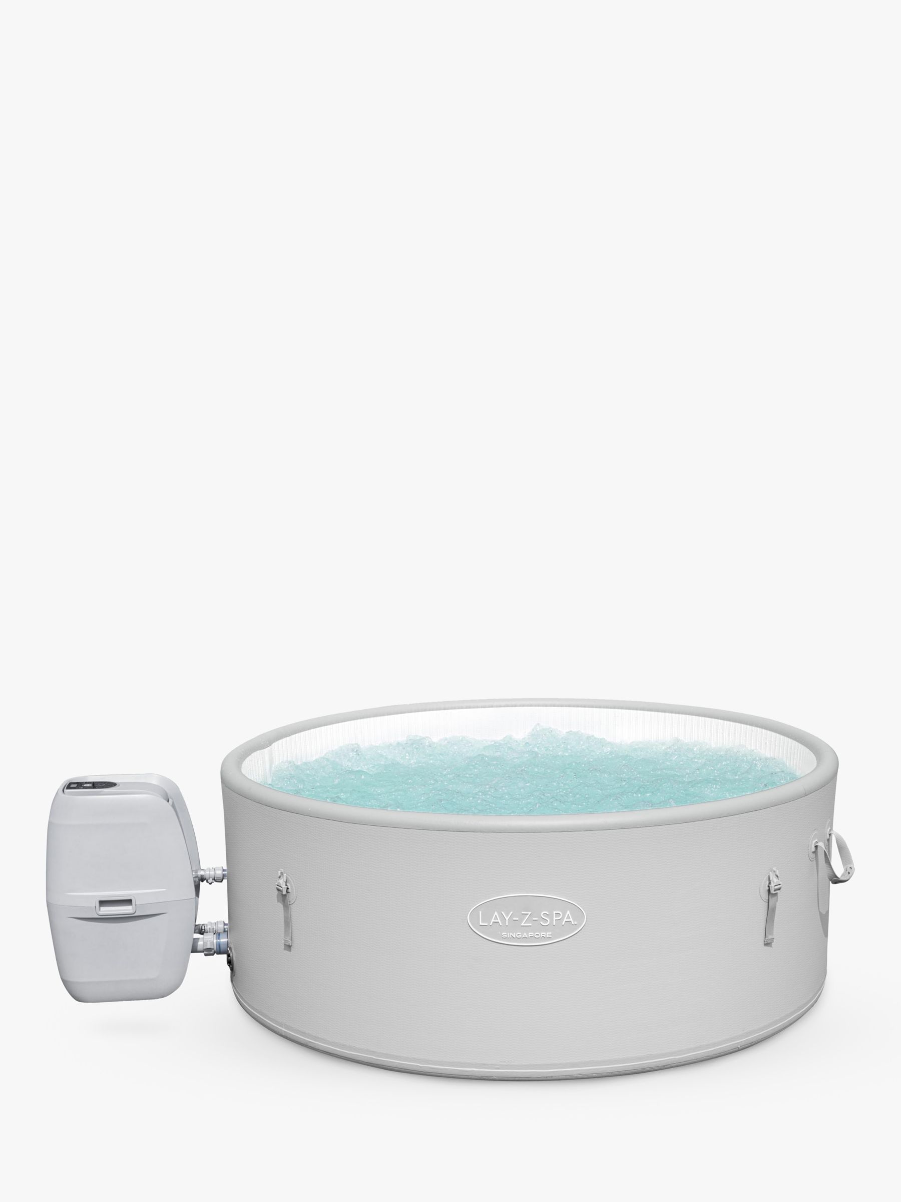 Photo of Lay-z-spa singapore airjet plus inflatable round hot tub & clearwater spa chemical starter kit 5 person