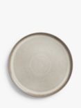 John Lewis Reactive Glaze Stoneware Dinner Plate, 26.2cm, Natural